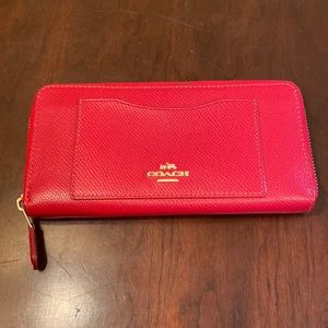 Red Coach Wallet